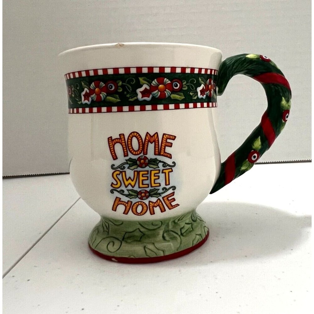 VTG Vintage 2000 Mary Engelbreit Home Sweet Home Christmas Mug